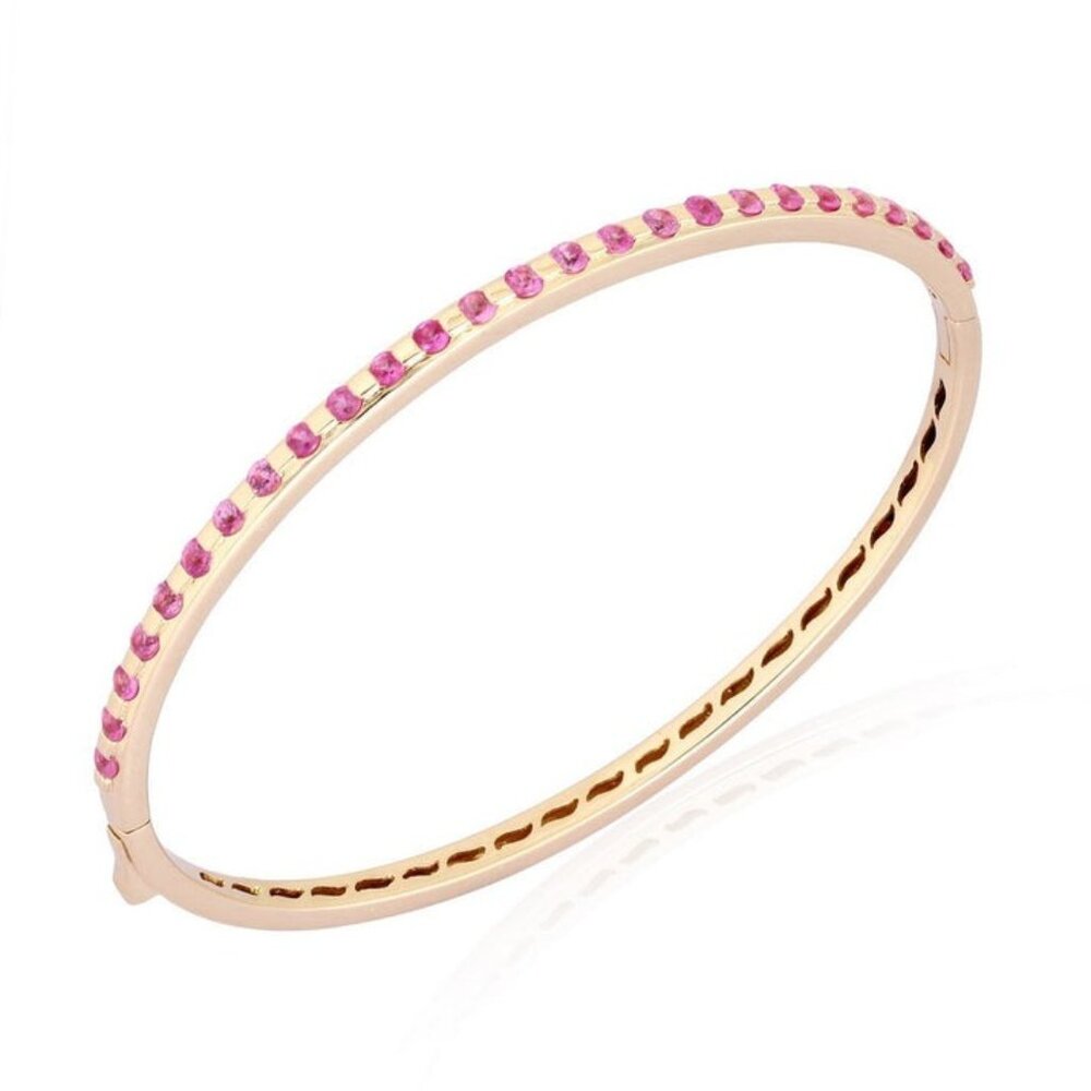 Radiant Elegance 14K (or 18k upon request) Yellow Gold Bangle Bracelet
